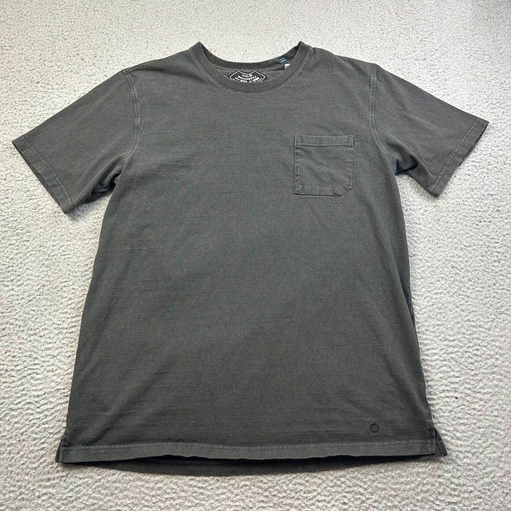 Stance Loopwheel Shirt Mens Gray Cotton Pocket Crew Neck Tee Made In Japan XL